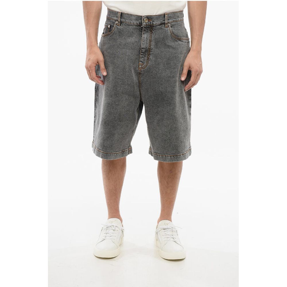 Stone Washed Wide Leg Denims
