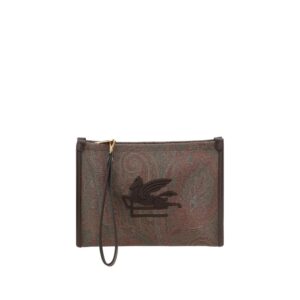 Pouch bag with Pegaso detail