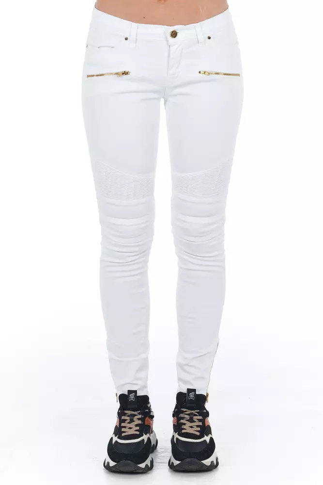 White Cotton Women's Jean