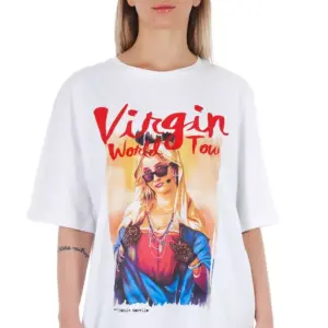 White Cotton Women T-Shirt