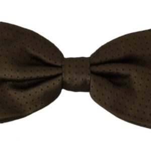 Elegant Silk Polka Dot Bow Tie