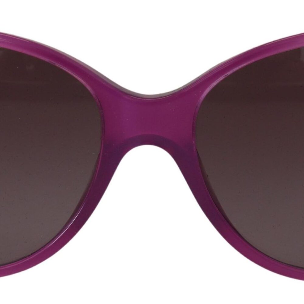 Chic Purple Acetate Round Sunglasses