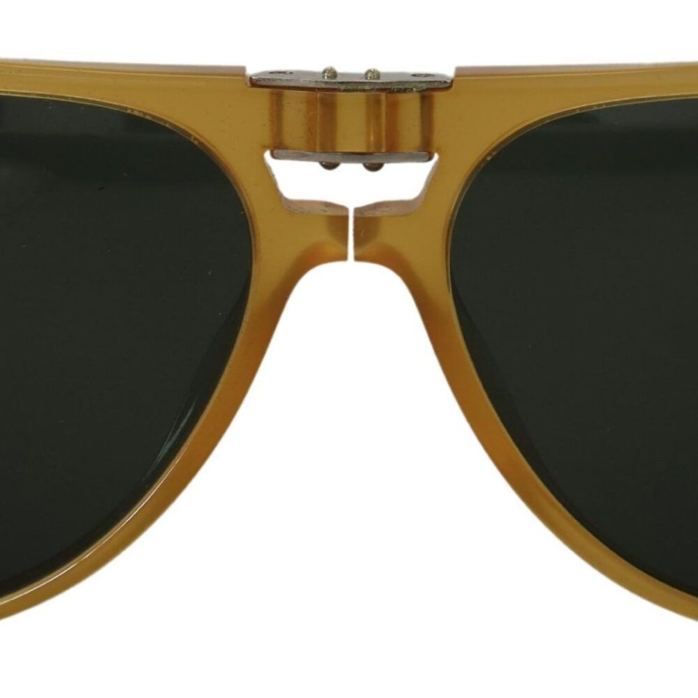 Chic Yellow Aviator Acetate Sunglasses