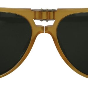 Chic Yellow Aviator Acetate Sunglasses