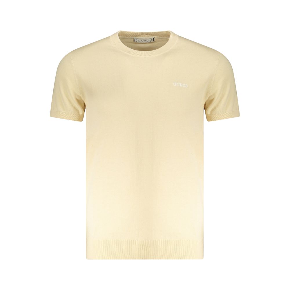 Beige Cotton Men Sweater