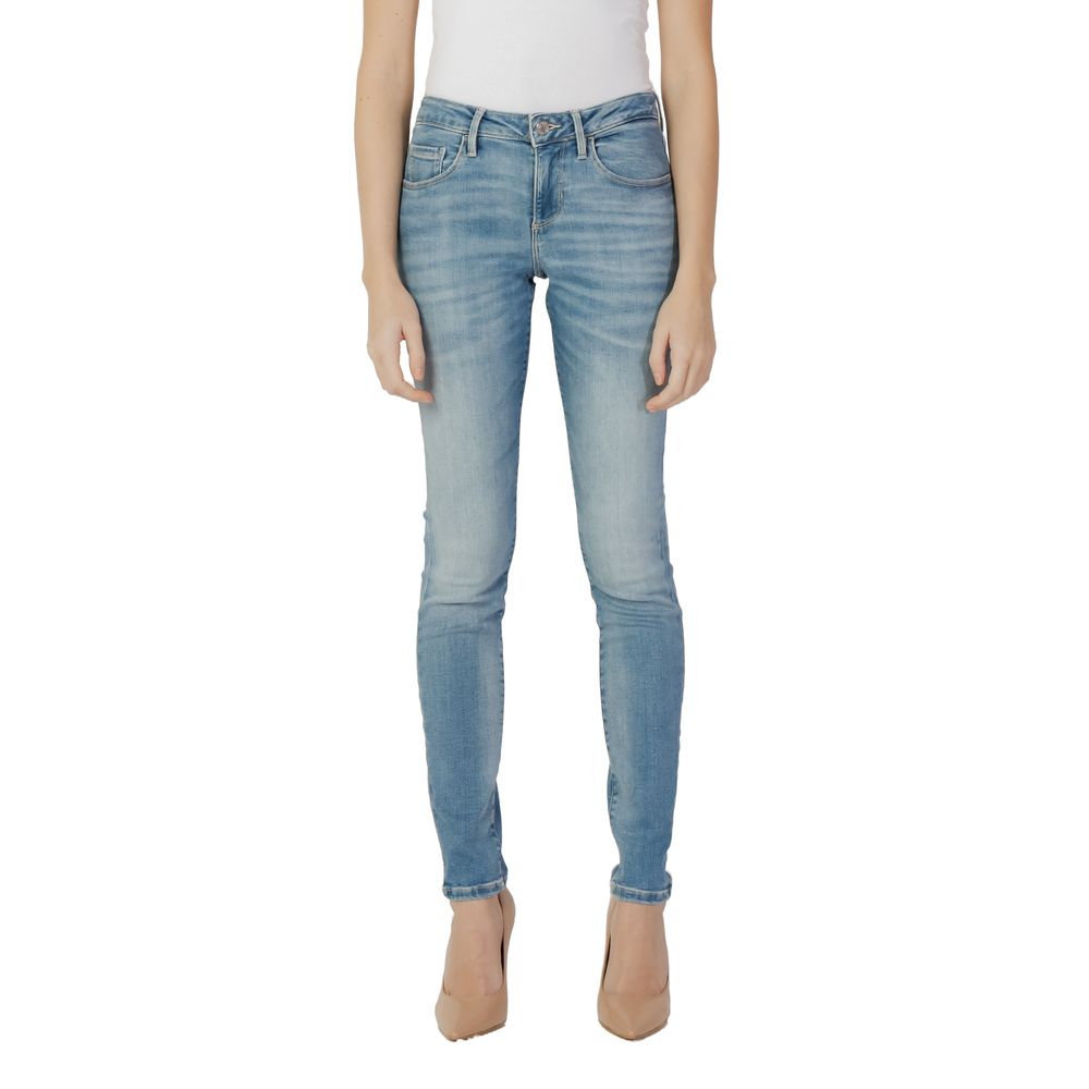 Blue Cotton Skinny Jean