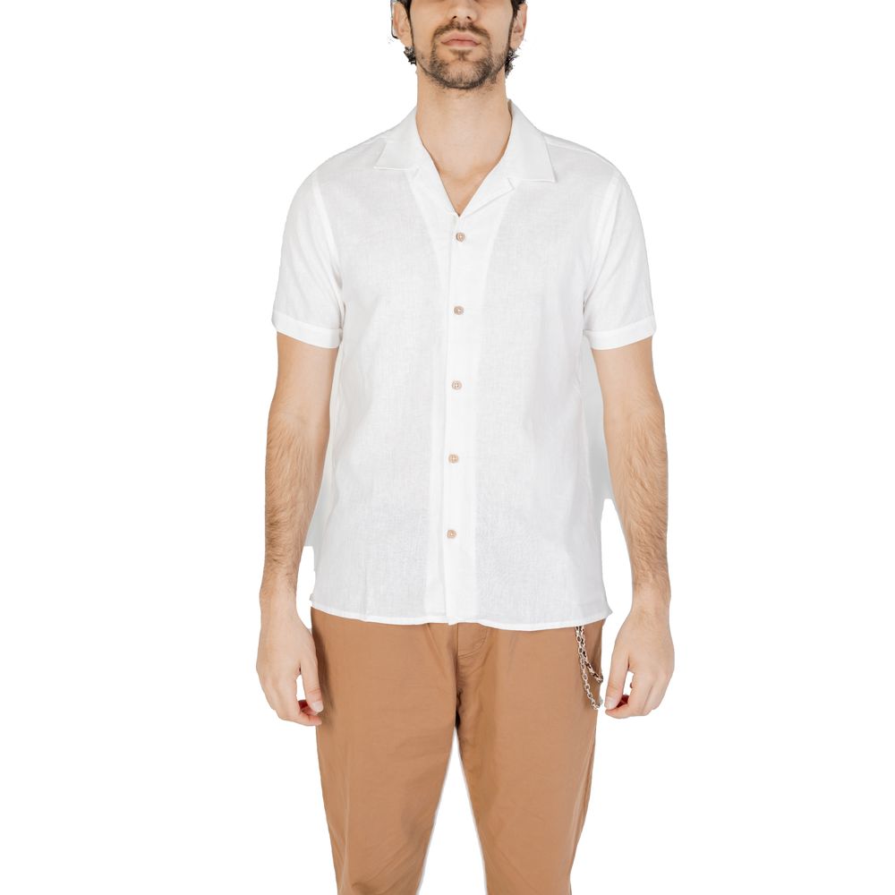 White Linen Shortsleeve