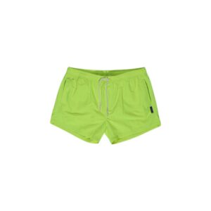 Yellow Polyester Swim Short