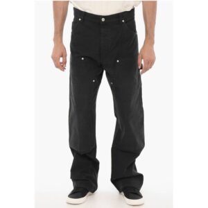 Solid Color CARPENTER 5 Pockets Pants