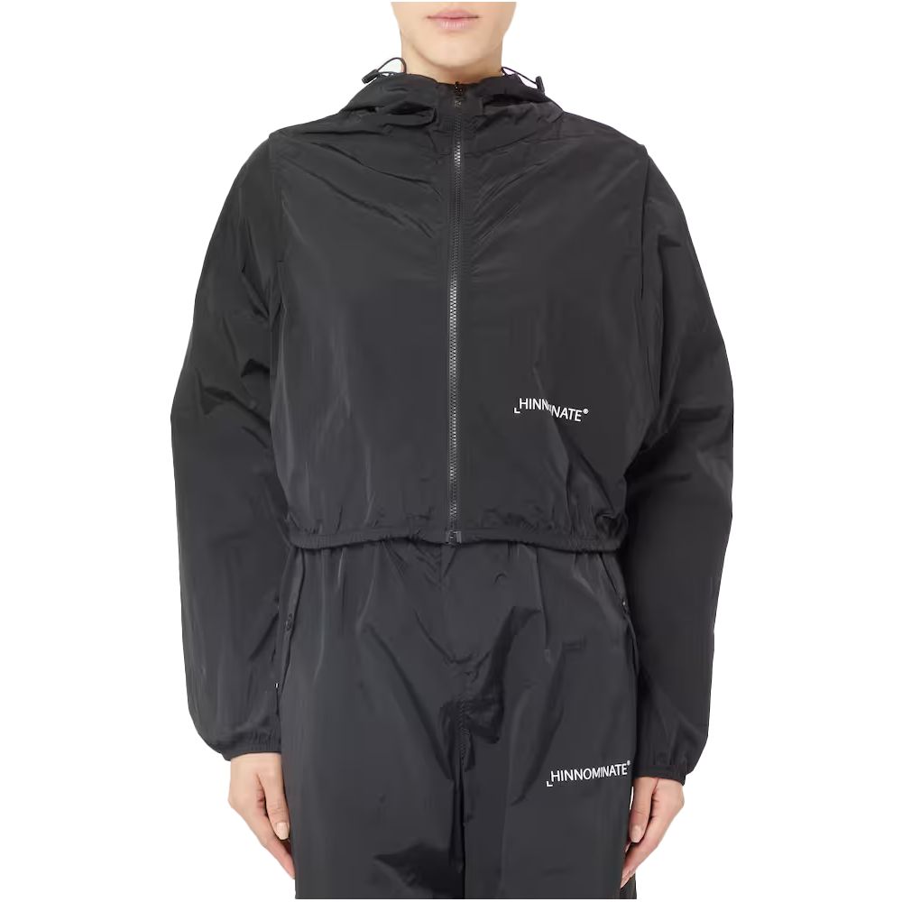 Black Nylon Jackets & Coat