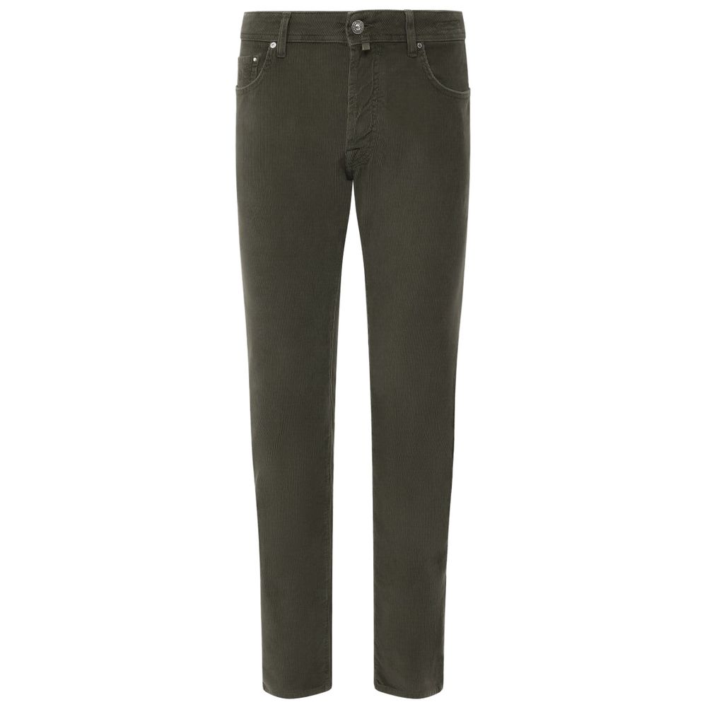 Gray Cotton Jeans & Pant