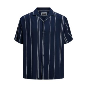 Blue Viscose Shortsleeve