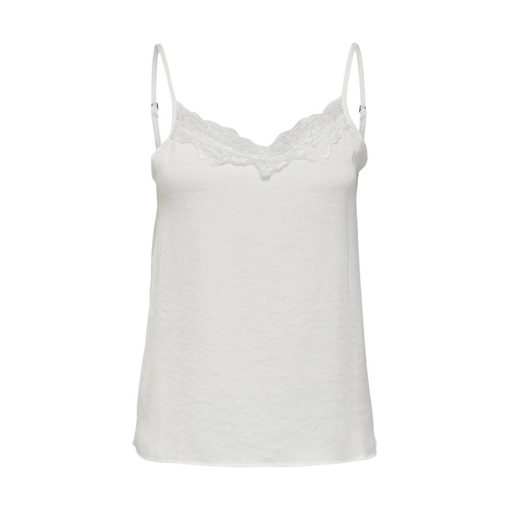White Polyester Tank Top