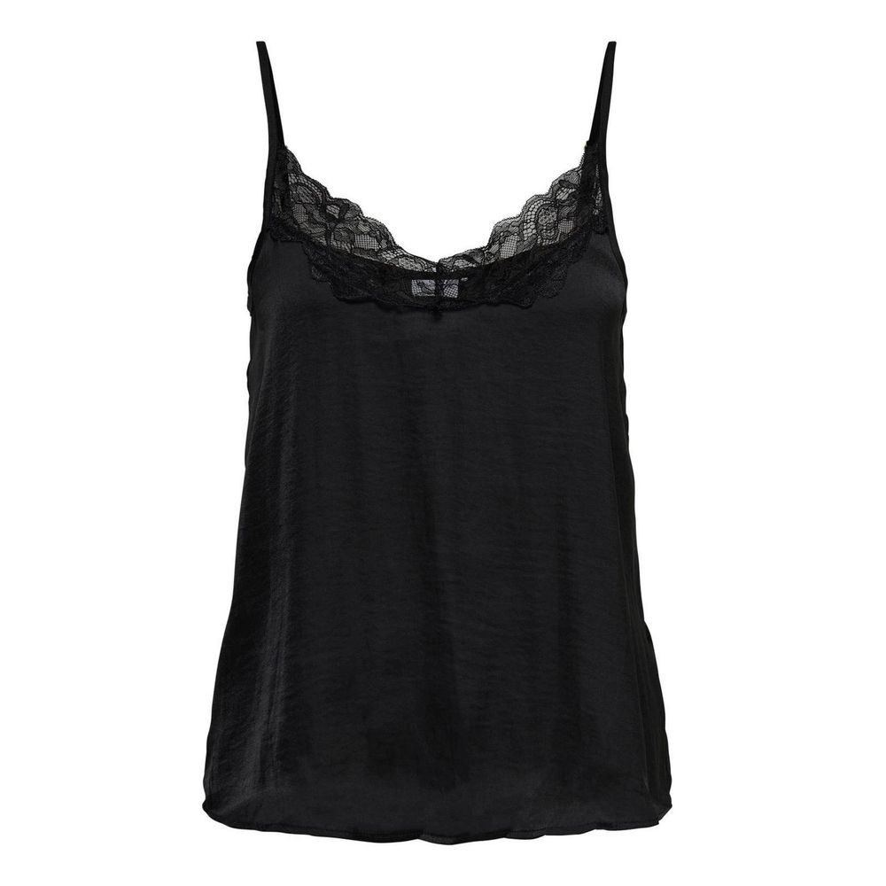 Black Polyester Tank Top