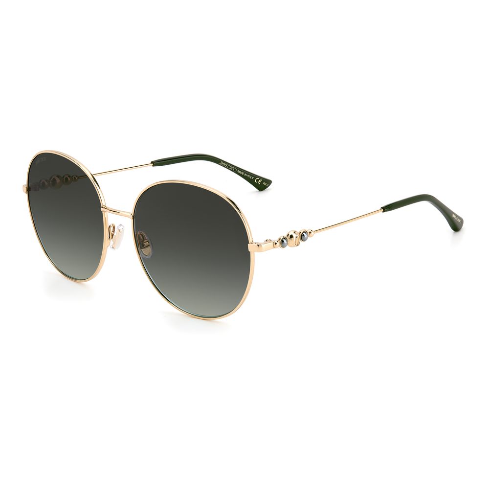 Green Stainless Steel Sunglasses