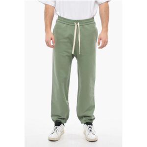 Brushed Cotton Joggers with Drawstring