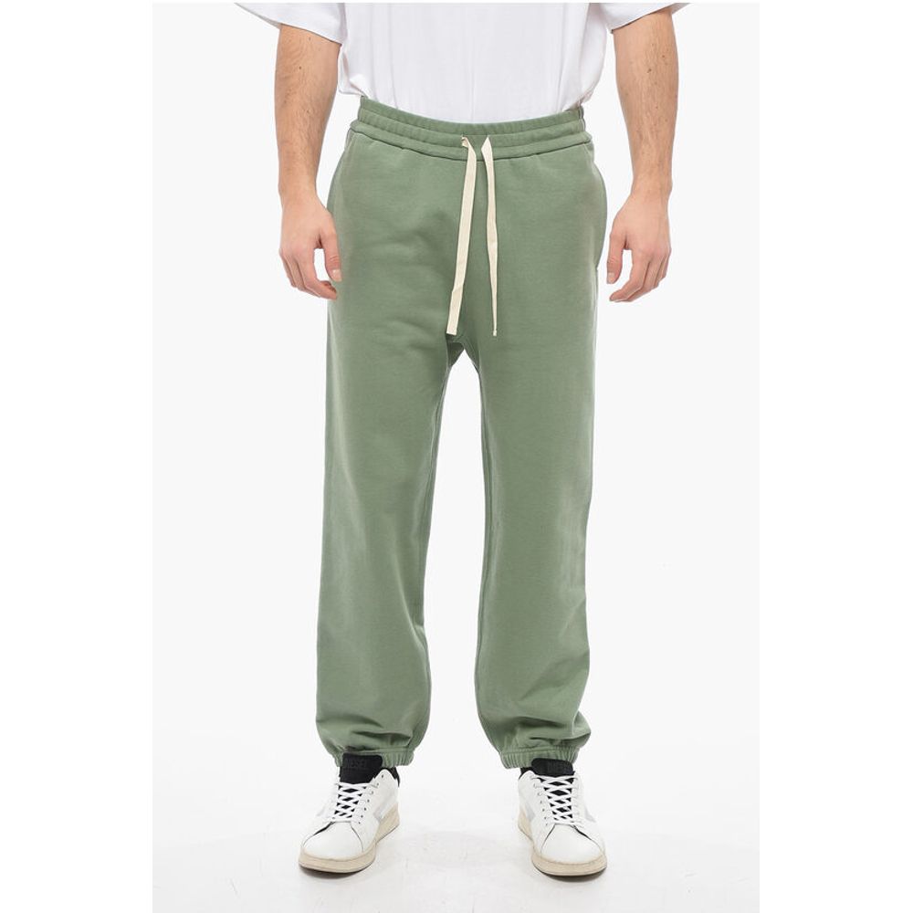 Brushed Cotton Joggers with Drawstring