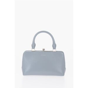 Leather GOJI Handbag with Clip Clap Closure