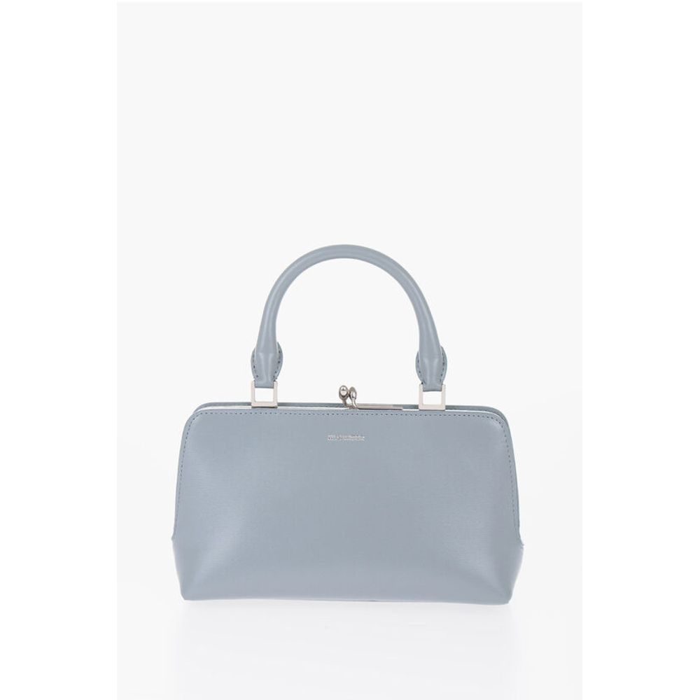 Leather GOJI Handbag with Clip Clap Closure