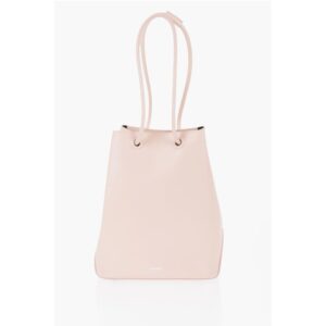 Leather Shopping Bag with Adjustable Handles