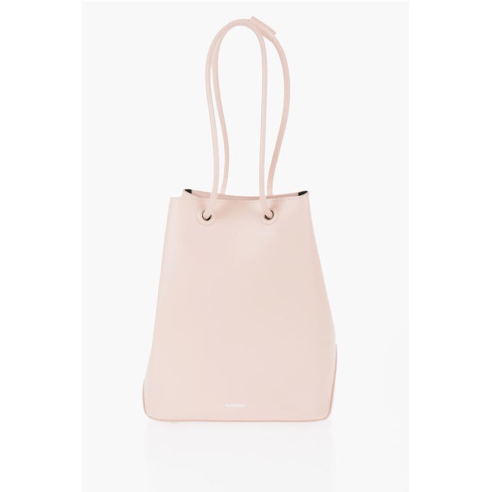 Leather Shopping Bag with Adjustable Handles