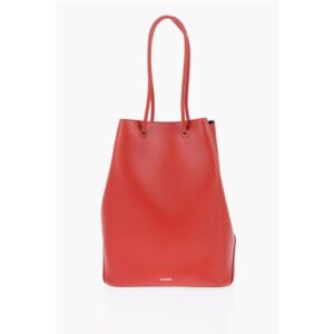 Leather Tote Bag with Card Shaped Inner Pockets