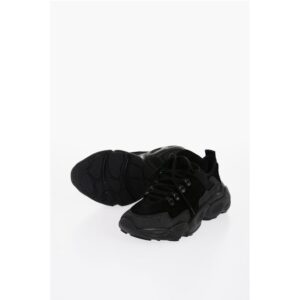 Suede HAIRY Sneakers with Chunky Sole