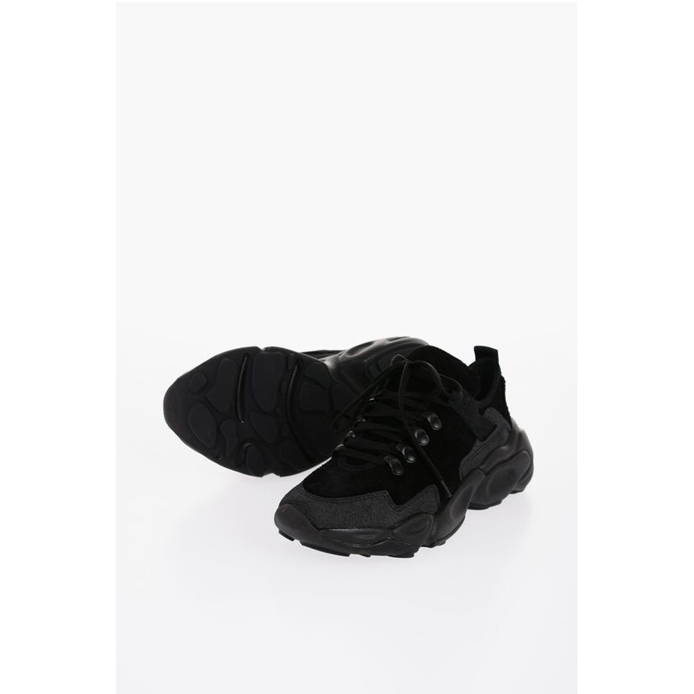 Suede HAIRY Sneakers with Chunky Sole