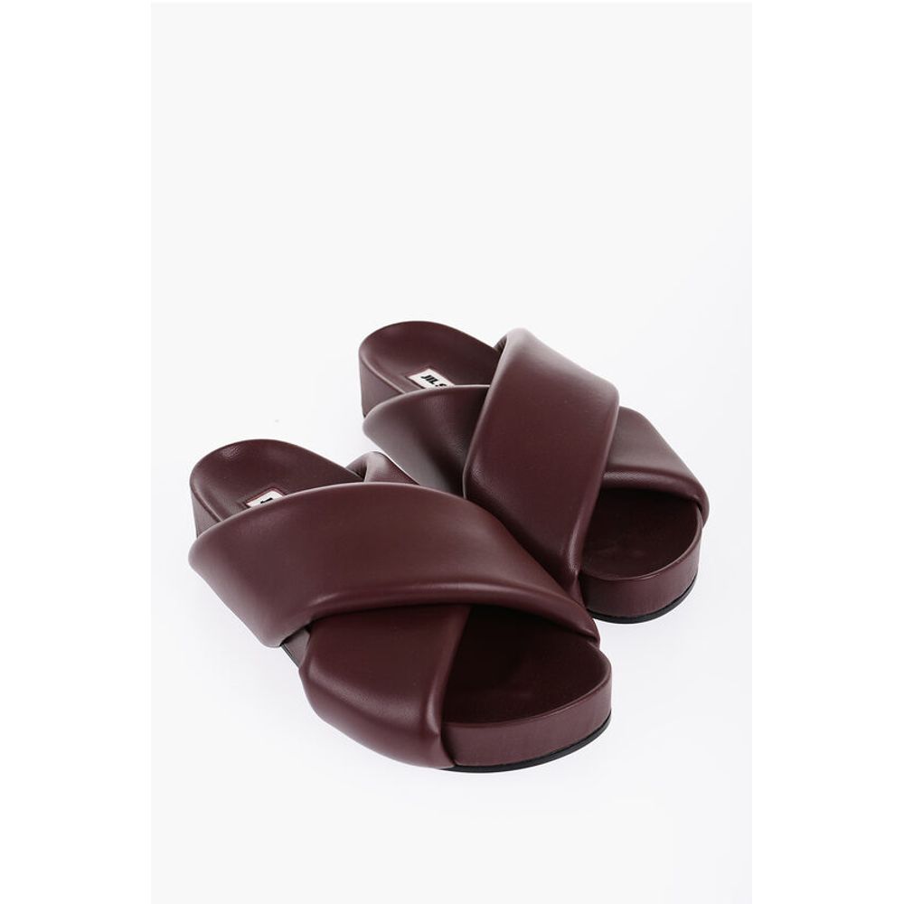 Criss Cross Designed Leather Sandals