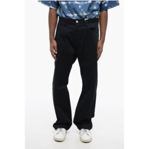 5-Pocket Twill Cotton Pants with Belt Loops