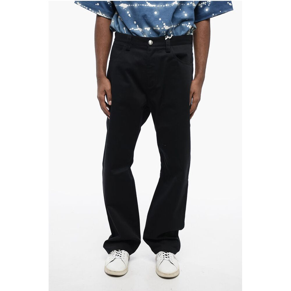 5-Pocket Twill Cotton Pants with Belt Loops