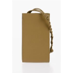 Leather Phone Case with Woven Shoulder Strap