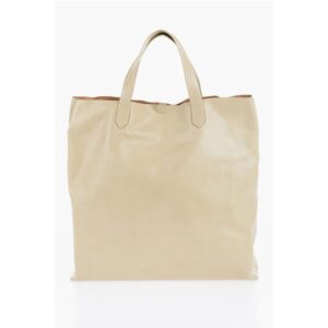 Leather TAPE Shopping Bag with Adjustable Shoulder Strap