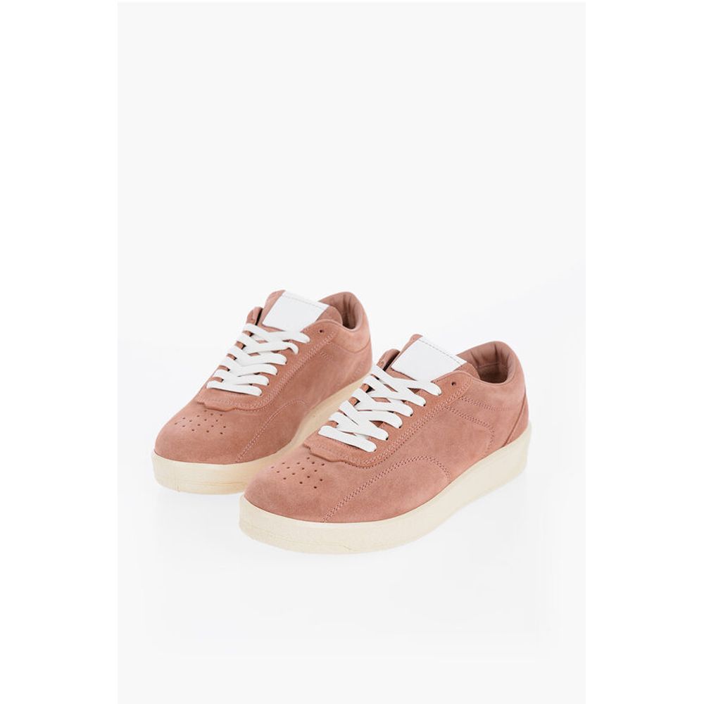 Suede Low-top Sneakers with Rubber Sole