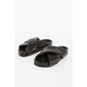 Criss Cross Designed Leather Sandals