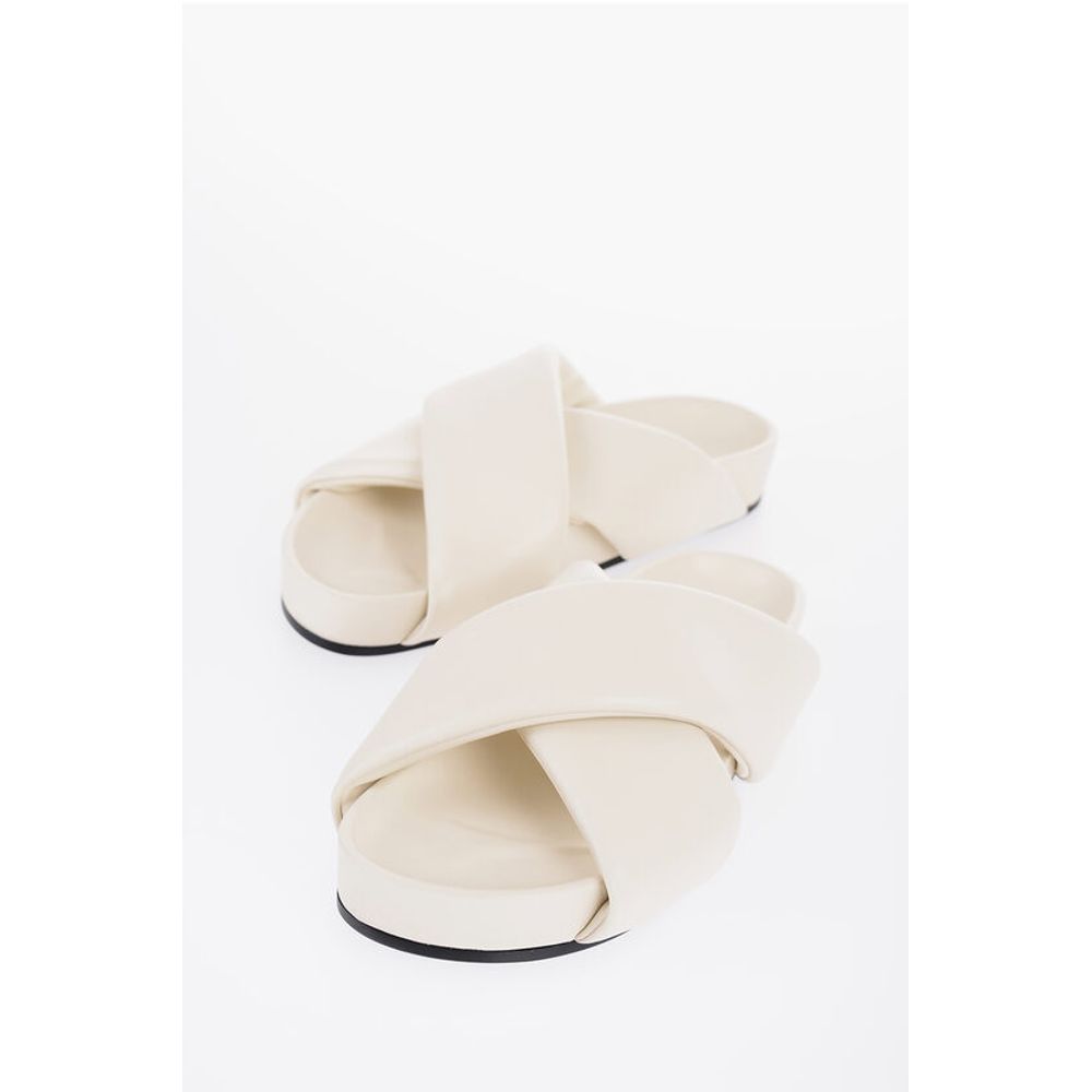 Criss Cross Designed Leather Sandals