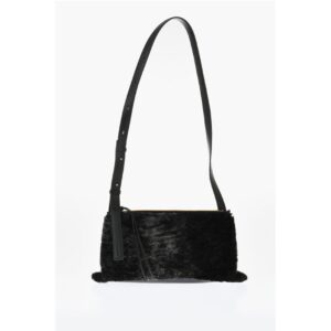 Shearling EMPIRE Shoulder Bag with Adjustable Strap
