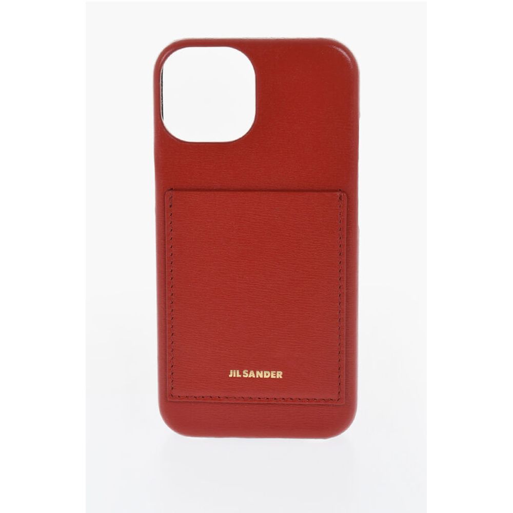 Leather Iphone 15 Case with with Card Compartment