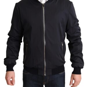 Elegant Silk Blend Bomber Jacket