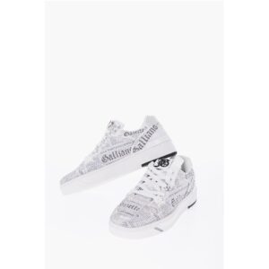 Fabric GAZETTE Sneakers with Rhinestone Embellishment