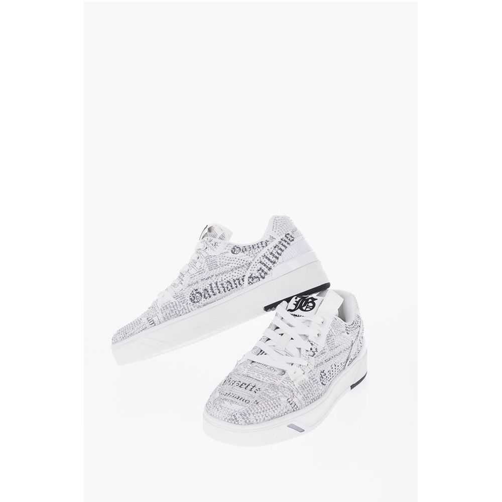 Fabric GAZETTE Sneakers with Rhinestone Embellishment