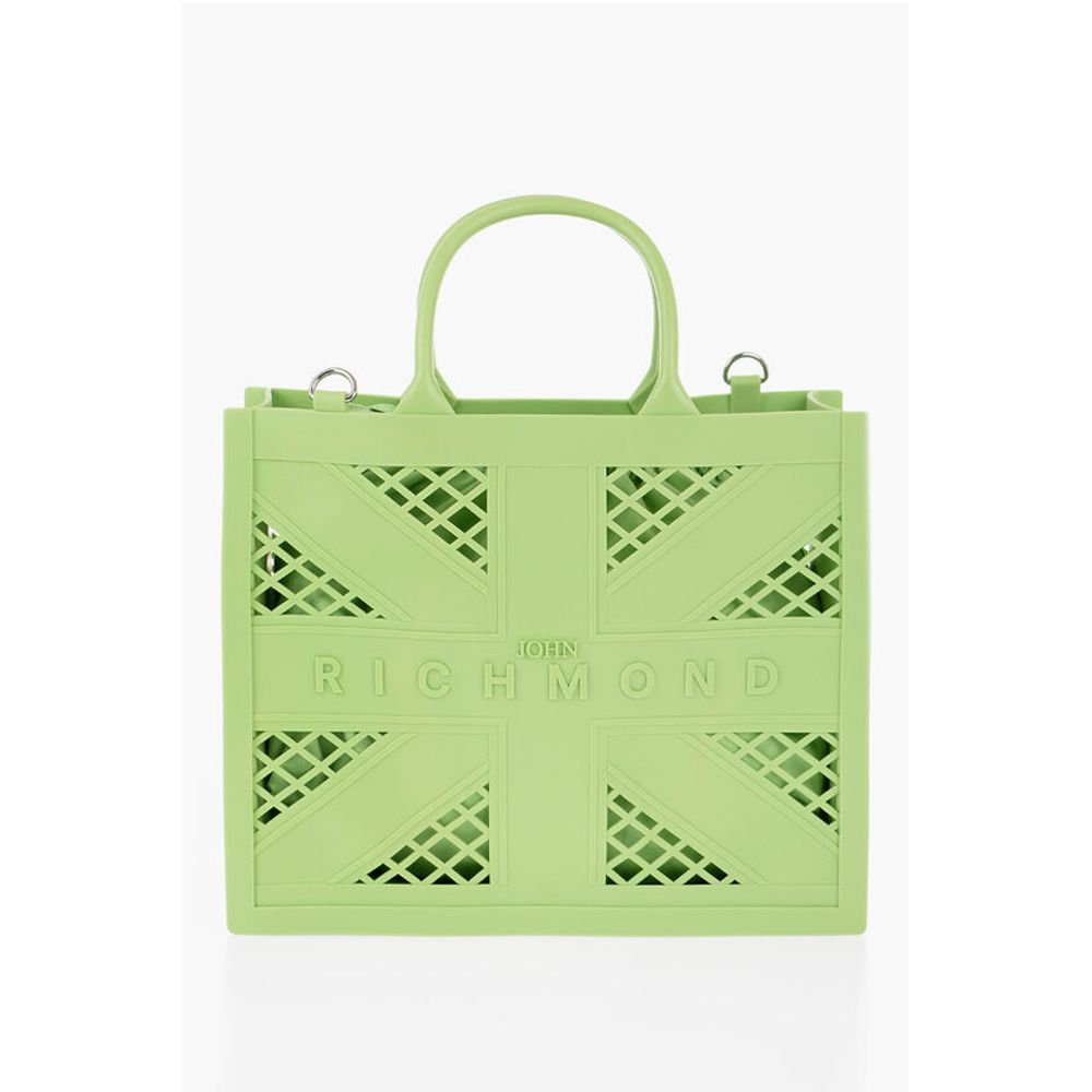 Solid Color CRACOV Tote Bag with Cut-Out Details