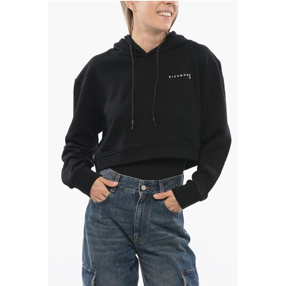 PISTIL Cropped Sweatshirt with Embossed Logo
