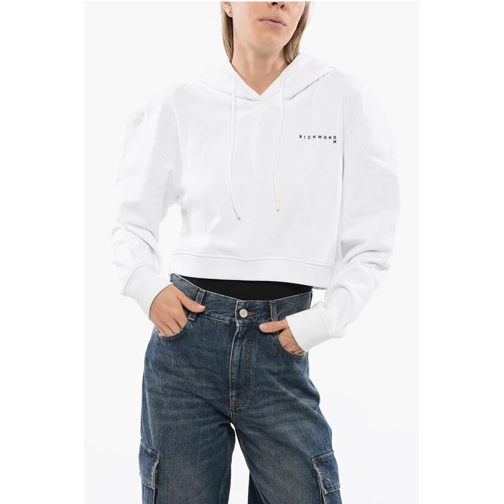 PISTIL Cropped Sweatshirt with Embossed Logo