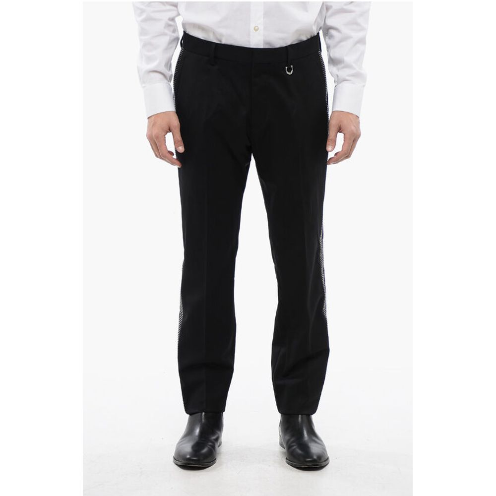 Wool AKULIN Pants With Rhinestones Side Bands