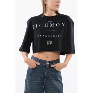 Cropped GENYA T-shirt with Oversized Fit
