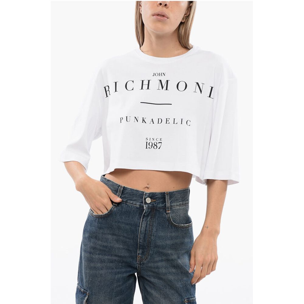 Cropped GENYA T-shirt with Oversized Fit