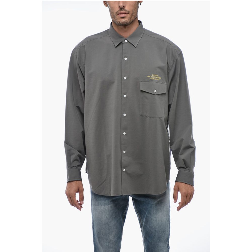 Classic Collar Casual Shirt with Breast Pocket