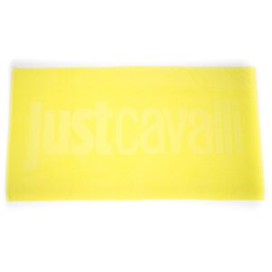 Yellow Cotton Men Beach Towel