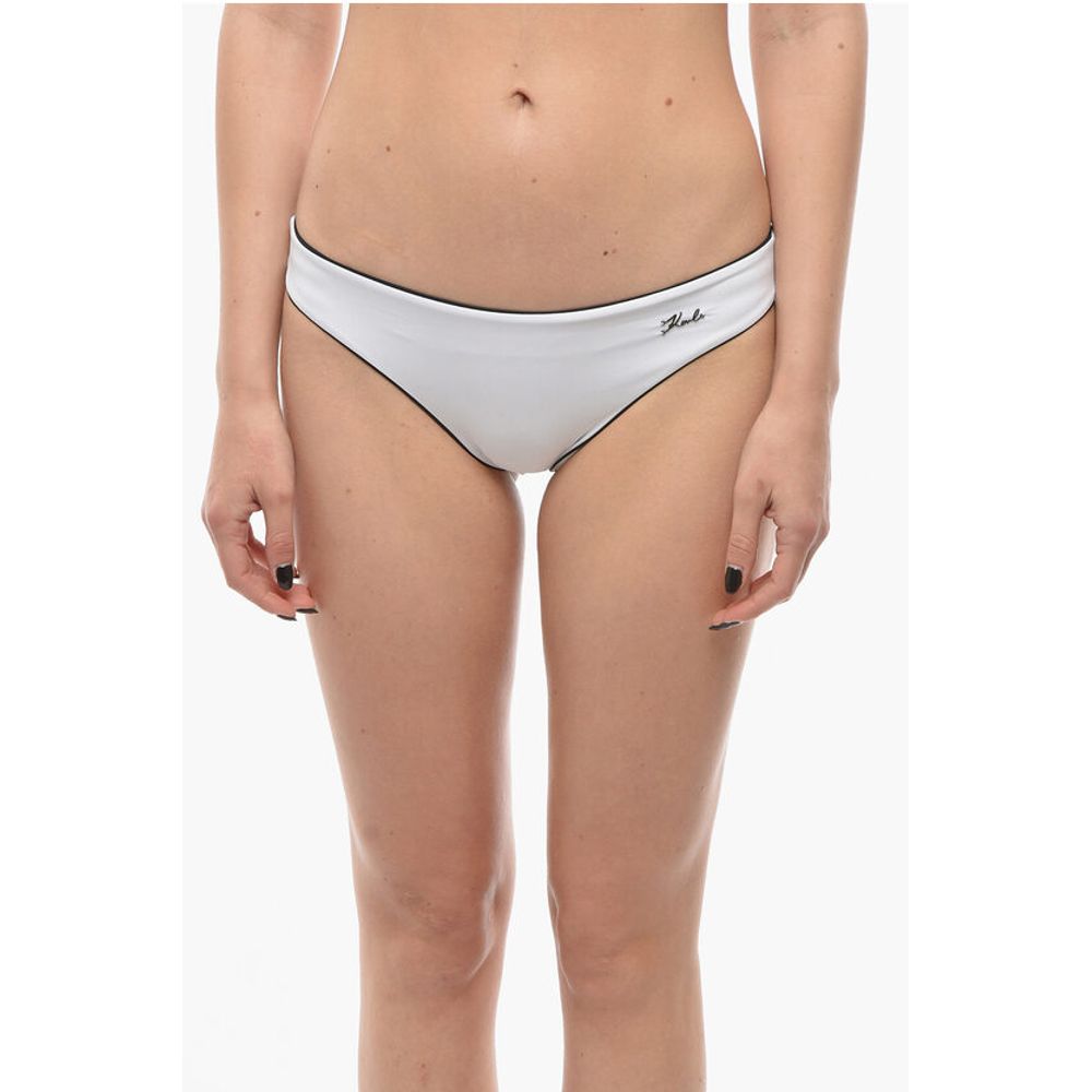 Bikini Bottom with Contrasting Finishes